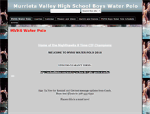 Tablet Screenshot of murrietawaterpolo.com